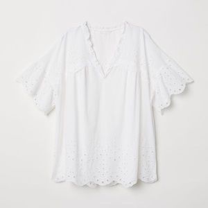 H&M Eyelet Blouse Top